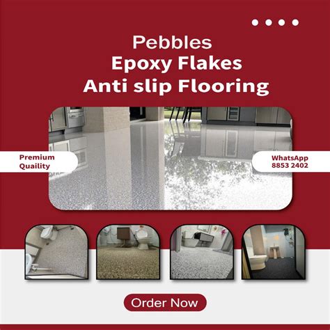 FLAKES Overlay Epoxy Flooring, Flakes , Anti slip Floor, Kitchen floor ...
