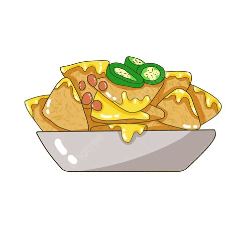 Cheesy Nachos Clip Art