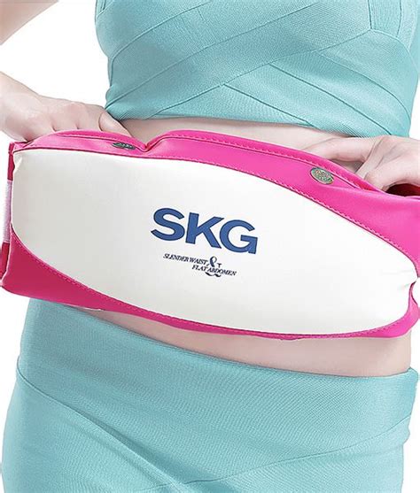 SKG Fitness Slimming Massager Belt with Heat (Pink) | Massage treatment ...