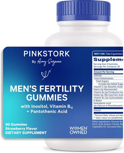 Amazon.com: Blue Stork Fertility Supplement Gummies for Men - Male Prenatal Vitamins, Conception ...