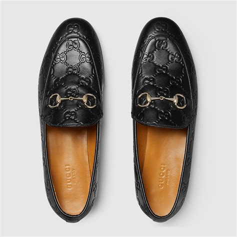 Women's Gucci Jordaan loafer in black GG leather | GUCCI® US