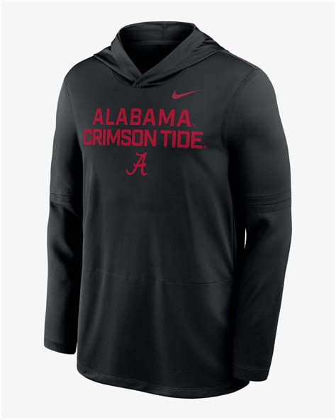 Alabama Sideline Men's Nike Dri-FIT College Long-Sleeve Hooded Top ...