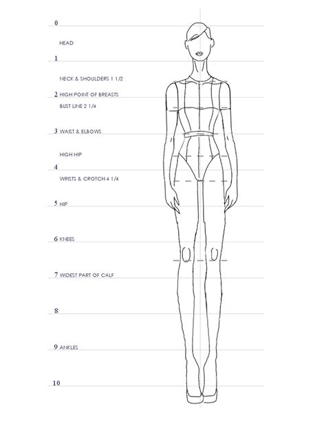 Fashion Model Templates Front And Back