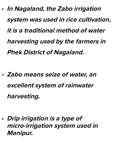 any two irrigation method of nagaland - Brainly.in