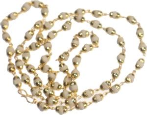 anagha Hand Knotted Rama Tulsi mala with golden cap Wood Chain Price in ...