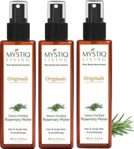 Mystiq Living Rosemary Water Spray Mist 100% Pure Hydrosol for Face ...