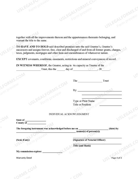 Grantor And Grantee On Deed Of Trust Form | US Legal Forms