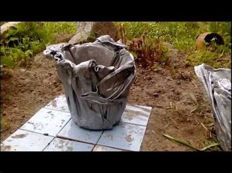 Садовые горшки из цемента своими руками - YouTube | Садовые горшки ...