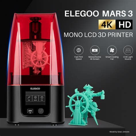 ELEGOO Mars 3 - 4K User-friendly Desktop Resin 3D Printer – ELEGOO Official