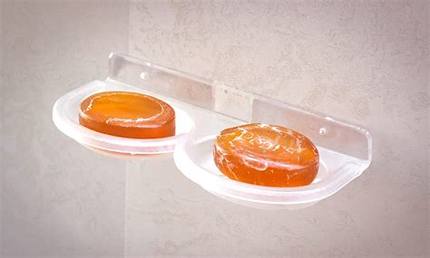 Pack N Send Oval style Soap dish for Bathroom, Durable Wall Mount Soap ...