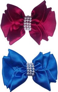 DressTooMatch Charming Satin Flower Type Alligator Hair clip Pack of 2 ...