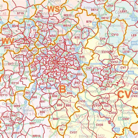 Image result for England Postcode Map