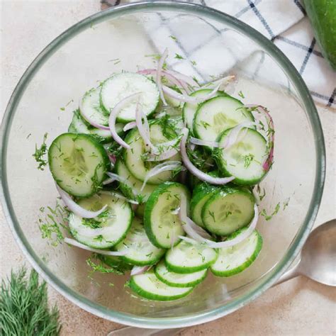 Cool and Crunchy Cucumber Dill Salad- Curry Trail