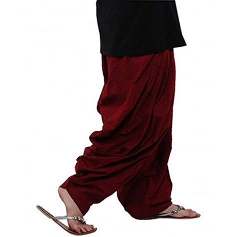 Buy Pistaa's Maroon Cotton Patiala Salwar at Amazon.in