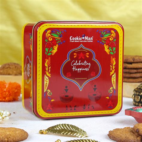 Celebrating Happiness Red Mini Gift Tin – CookieMan