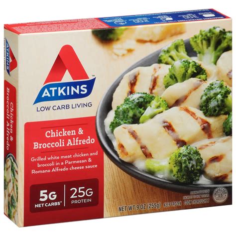 Atkins Low Carb Living Chicken & Broccoli Alfredo Frozen Meal - Shop ...
