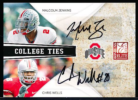 Lot Detail - 2009 Donruss Elite Ftbl.- “College Ties Dual Signatures ...