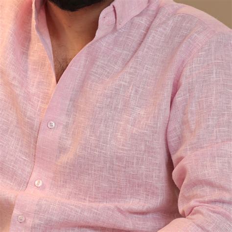 Men’s Linen Shirt – Rosé Breeze, Effortless Style – Linen Wear