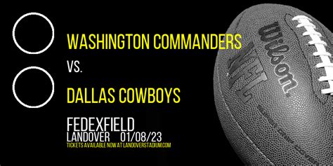 Washington Commanders vs. Dallas Cowboys (Date: TBD) Tickets | 8 ...