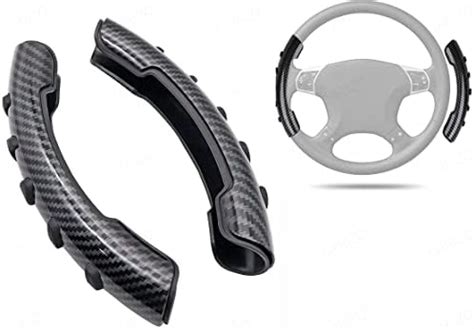CARIZO Carbon Fiber Steering Wheel Cover Non Slip Steering Wheel Grips ...