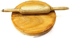 RS HANDICRAFT AND MARBLES Wooden Chakla belan with Stand, Round Chapati ...