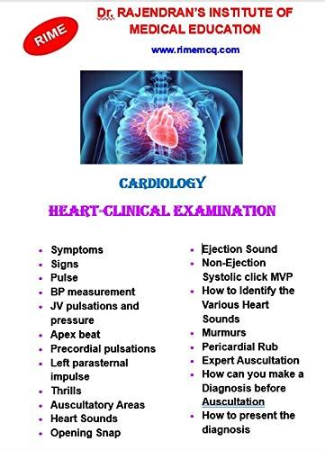 Buy CARDIOLOGY - HEART CLINICAL EXAMINATION Book Online at Low Prices ...