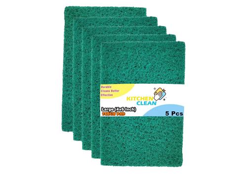 Kitchen Clean ™ 5 Pcs Large Kitchen Scrubs | Juna for Kitchen Dish ...