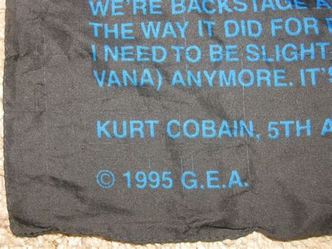 1995 Kurt Cobain Suicide Note Flag Rare Vintage Tapestry Poster Nirvana ...