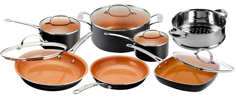 Gotham Steel 12 Piece Non-stick Cookware Set, Dishwasher Safe, Pots and ...