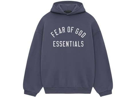 FEAR OF GOD ESSENTIALS FLEECE HOODIE 'MARINE