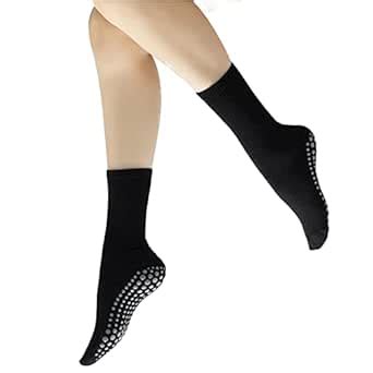 Yoga Pilates Socks with Grips for Women Non Slip Solid Candy Colored ...