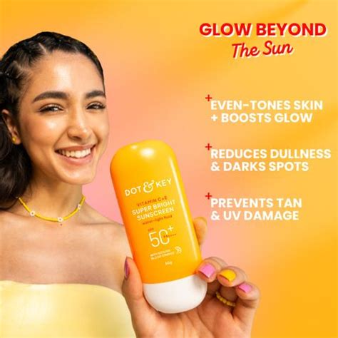 Dot & Key Sunscreen - SPF 50 PA++++ Vitamin C + E Super Bright ...