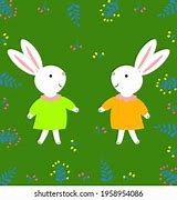 Image result for How to Draw Two Bunnies Hugging