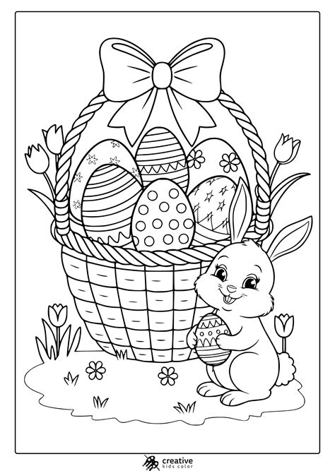 Easter Colouring Pages Printable | Rossy Printable