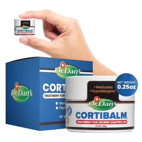 Amazon.com : Dr. Dan's Cortibalm Jar - 1 Pack - for Dry Cracked Lips - Healing Lip Balm Jar for ...