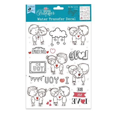 Deco Transfer Sheet Be My Love A4 1Sheet Pbci Lb – Itsy Bitsy