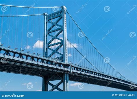 Benjamin Franklin Bridge stock photo. Image of philadelphia - 85195296