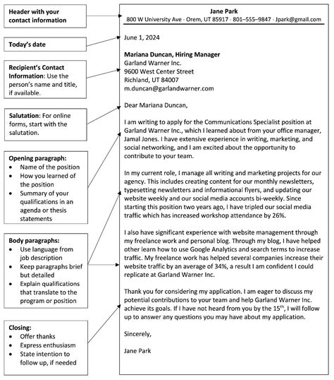 Cover Letters | Utah Valley University