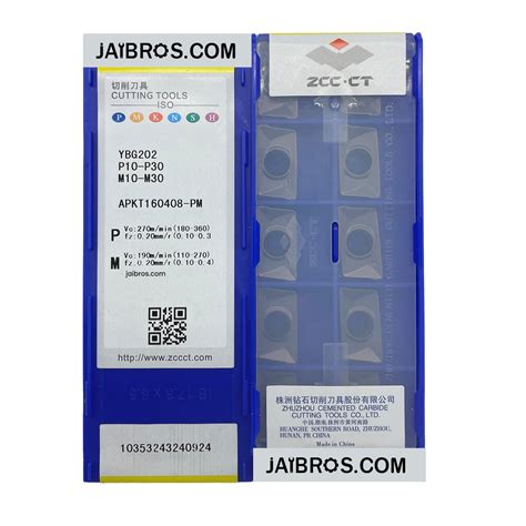 Buy ZCCCT APKT160408 Carbide Inserts Online – Jaibros