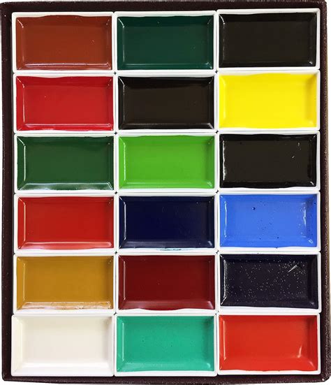 KISSHO Japanese Painting Paint Horned Face Painting Top 18 Colors ...