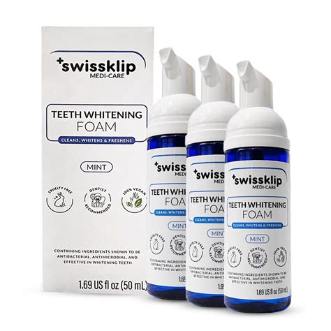 Swissklip Whitening Foam Toothpaste, Gentle Teeth Whitener for ...