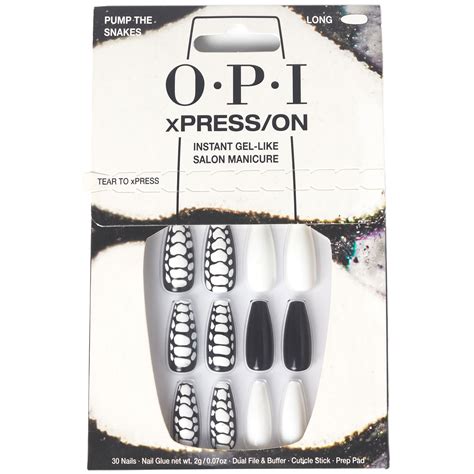 Press On Nails Opi Xpress/on Pump The Snakes Snakeskin - Venta ...