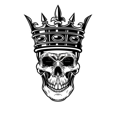 皇帝王冠的图标，皇家的象征，威严的标志插画图片素材_ID:435636129-Veer图库