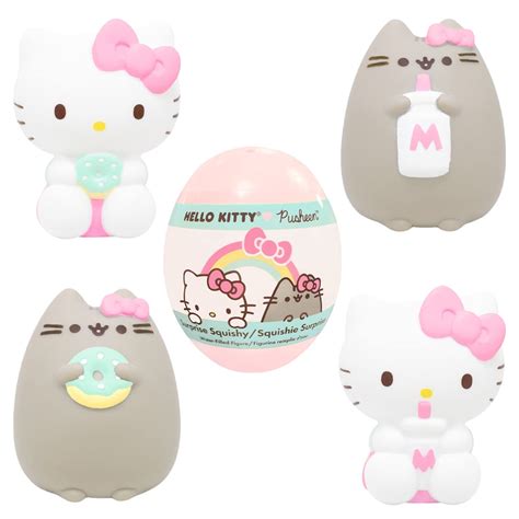 Hamee Hello Kitty Pusheen Limited Edition Cute Water Filled Surprise ...