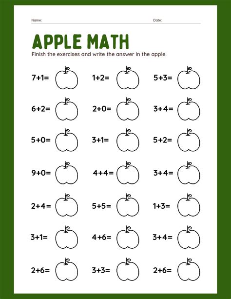 Math Worksheets Kindergarten - Worksheets Library