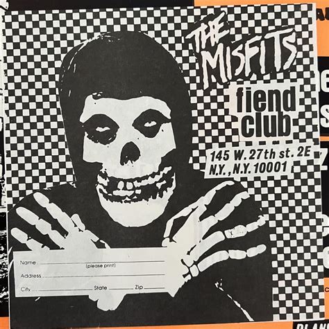 ISO: Misfits FIEND CLUB Insert : r/TheMisfits