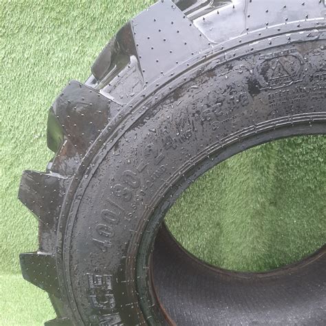 4 x Alliance 400 80 24 tyres - Tractor Tyre - 90% tread remaining