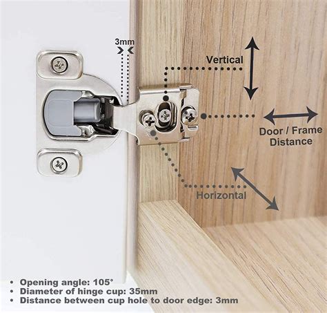 Buy DecoBasics 2 Pack 1/2" Overlay Soft Close Cabinet Hinges for ...