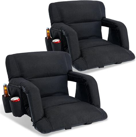 FICISOG 2 Pack Stadium Seats with Back Support Wide 25 inch Stadium ...