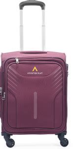 ARISTOCRAT SKYWAY 4W STR 55 (E) MRN Expandable Cabin Suitcase 4 Wheels ...